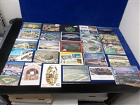 Baseball Mostly Stadium Chrome Postcards- 65 Asst.