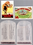1950's Circus World Museum Non-Sports Color 3 x 4-½ Automobile Decals- 2 Diff.