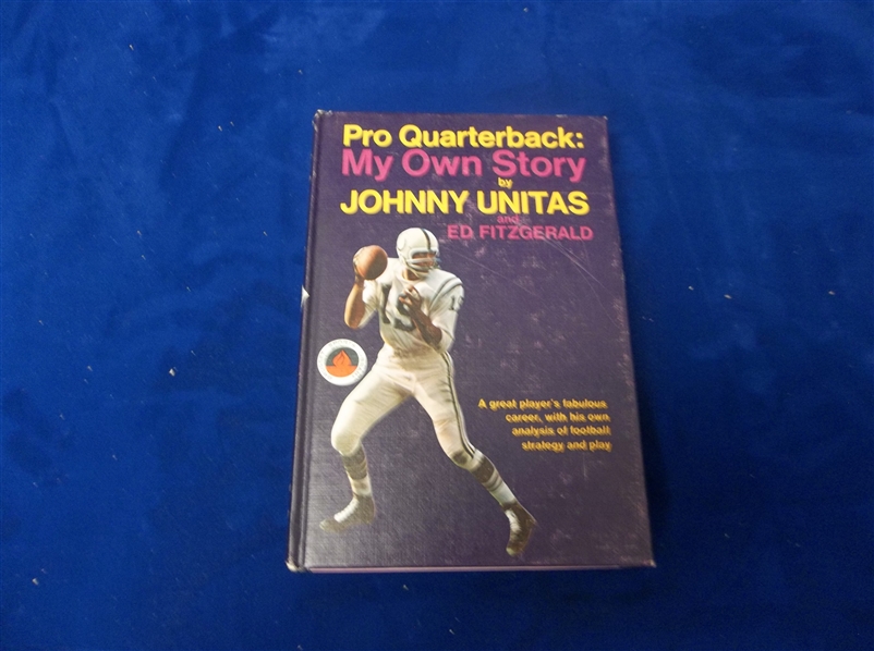 1968 Pro Quarterback: My Own Story by Johnny Unitas & Ed Fitzgerald