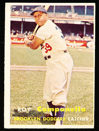 1957 Topps Baseball- #210 Roy Campanella, Dodgers