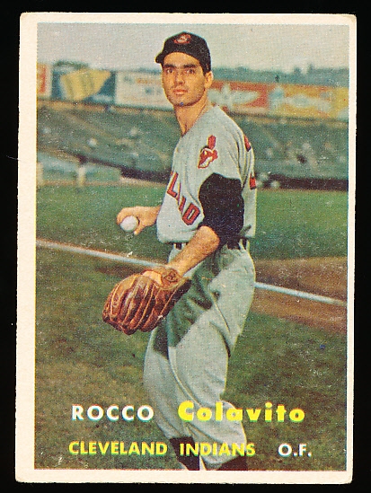 1957 Topps Baseball- #212 Rocky Colavito, Cleveland