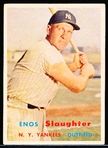 1957 Topps Baseball- #215 Enos Slaughter, Yankees