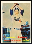 1957 Topps Baseball- #277 John J. Podres, Brooklyn- Semi Hi#