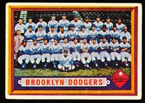 1957 Topps Baseball- #324 Brooklyn Dodgers Team- Semi Hi#