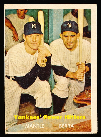 1957 Topps Baseball- #407 Mantle/Berra