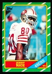 1986 Topps Football- #161 Jerry Rice RC, 49ers