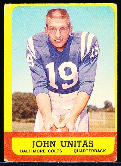 1963 Topps Ftbl. #1 Johnny Unitas