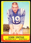 1963 Topps Ftbl. #1 Johnny Unitas