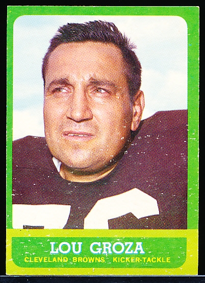 1963 Topps Ftbl. #19 Lou Groza SP