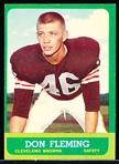 1963 Topps Ftbl. #22 Don Fleming RC SP