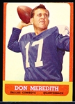 1963 Topps Ftbl. #74 Don Meredith SP