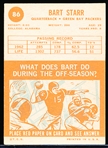 1963 Topps Ftbl. #86 Bart Starr