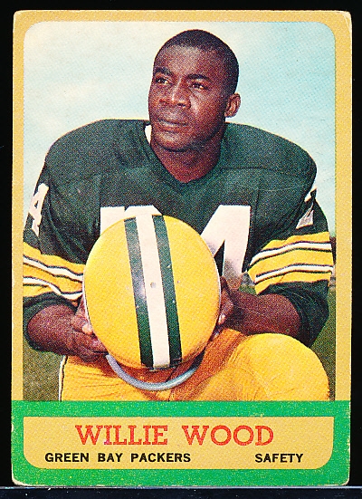 1963 Topps Ftbl. #95 Willie Wood RC