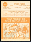 1963 Topps Ftbl. #95 Willie Wood RC