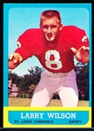 1963 Topps Ftbl. #155 Larry Wilson RC