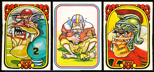 1974 Donruss Super Freaks Ftbl.- 1 Complete Set of 42 Sticker Cards