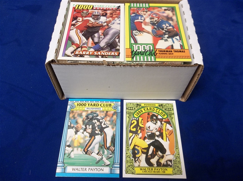 1986-1991 Topps Ftbl. “1000 Yard Club"- Approx. 255 Asst. Cards