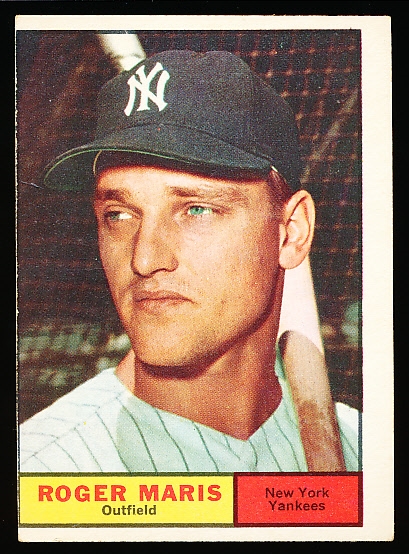 1961 Topps Baseball- #2 Roger Maris, Yankees