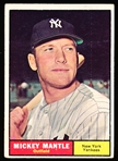 1961 Topps Baseball- #300 Mickey Mantle, Yankees