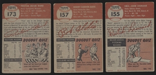 1953 Topps Baseball- 3 Diff Chicago Cubs