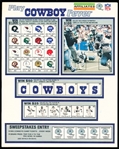 1982 Affiliated “Play Cowboy Fever" 7-3/8" x 9-1/4" Dallas Cowboys Sweepstakes Entry Forms- 22 Forms