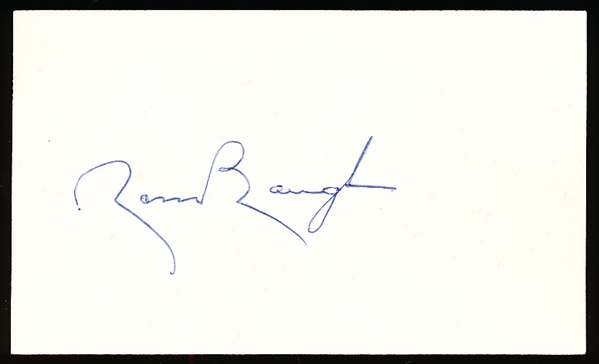 Autographed Sammy Baugh 3x5" Card