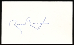 Autographed Sammy Baugh 3x5" Card