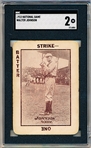 1913 WG5 National Game Baseball- Walter Johnson, Washington- SGC 2 (Good)