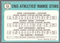 1965 Topps Baseball- #526 Jim Hunter RC