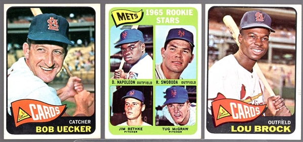 1965 Topps Baseball- 3 Diff