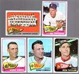 1965 Topps Baseball- 5 Diff