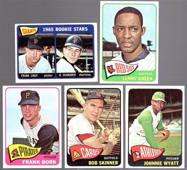 1965 Topps Baseball- 5 Diff