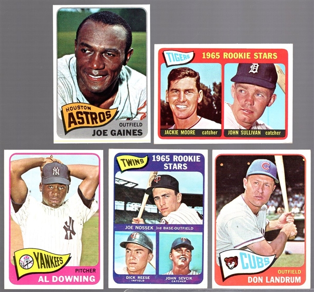 1965 Topps Baseball- 5 Diff
