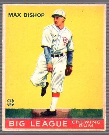 1933 Goudey Baseball- #61 Max Bishop, Phil As