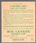 1933 Goudey Baseball- #193 Lynford Lary, New York Yankees