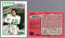 1987 Topps Ftbl. #295 Randall Cunningham RC- 5 Cards