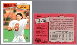 1987 Topps Ftbl. #384 Steve Young- 8 Cards
