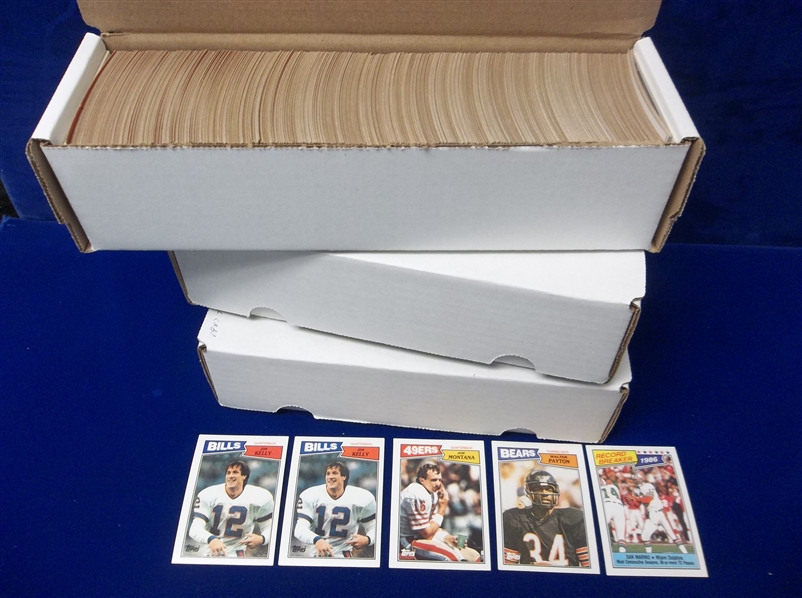 1987 Topps Ftbl.- Approx. 1,700 Cards
