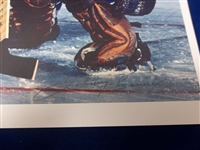 Autographed Johnny Bower 8-1/2 x 11 Maple Leafs Color Copier Paper Pictures- 2 Pictures