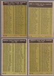 1961 Topps Baseball- 4 Diff AL Leaders