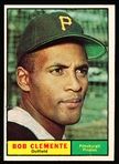 1961 Topps Baseball- #388 Roberto Clemente, Pirates