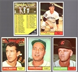 1961 Topps Baseball- 5 Diff