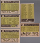 1961 Topps Baseball- 5 Diff