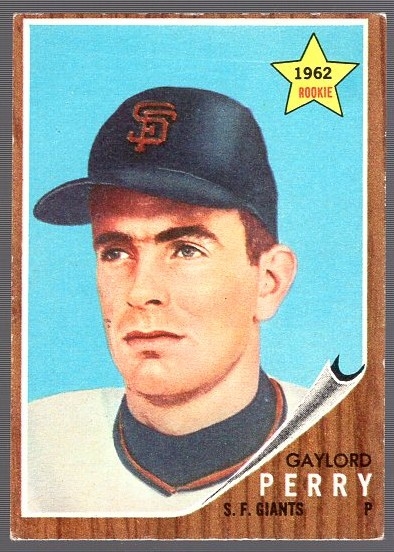 1962 Topps Baseball- #199 Gaylord Perry RC