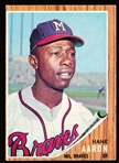 1962 Topps Baseball- #320 Hank Aaron, Braves