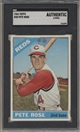 1966 Topps Baseball- #30 Pete Rose, Reds- SGC Authentic (Altered)