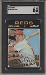 1971 Topps Baseball- #100 Pete Rose, Reds- SGC 6 (Ex-NM)