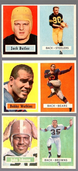 1957 Topps Football- 3 Cards