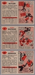 1957 Topps Football- 3 Cards