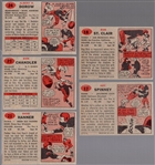 1957 Topps Football- 5 Diff